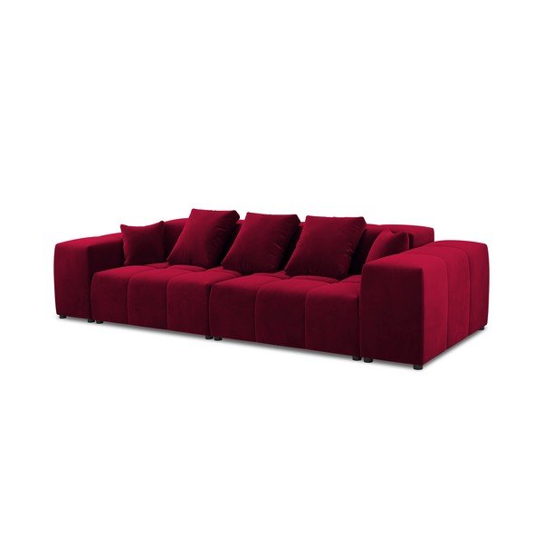 Czerwona aksamitna sofa 320 cm Rome Velvet – Cosmopolitan Design-image-2