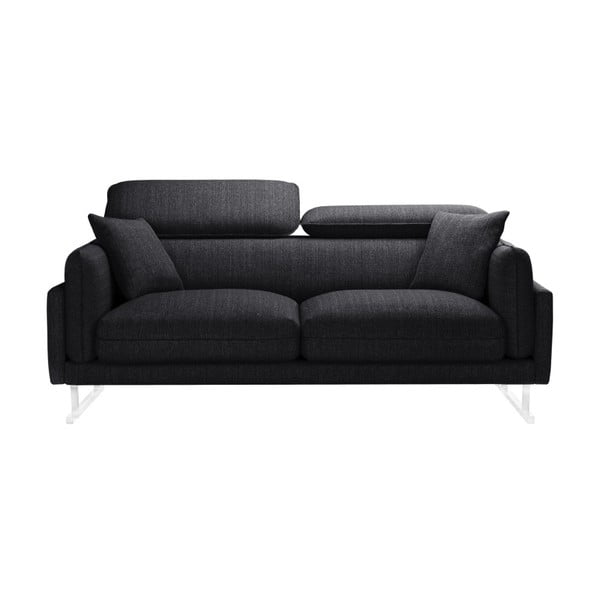 Czarna sofa 2-osobowa L'Officiel Gigi