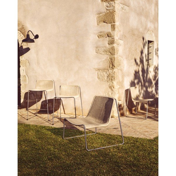 Beżowy fotel ogrodowy Tavari – Kave Home-image-3