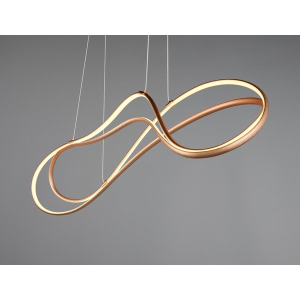 Lampa wisząca LED w kolorze złota z metalowym kloszem Nala – Trio Select-image-1
