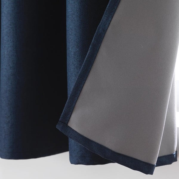 Ciemnoniebieska zasłona zaciemniająca 140x180 cm Crepuscule – douceur d'intérieur-image-3