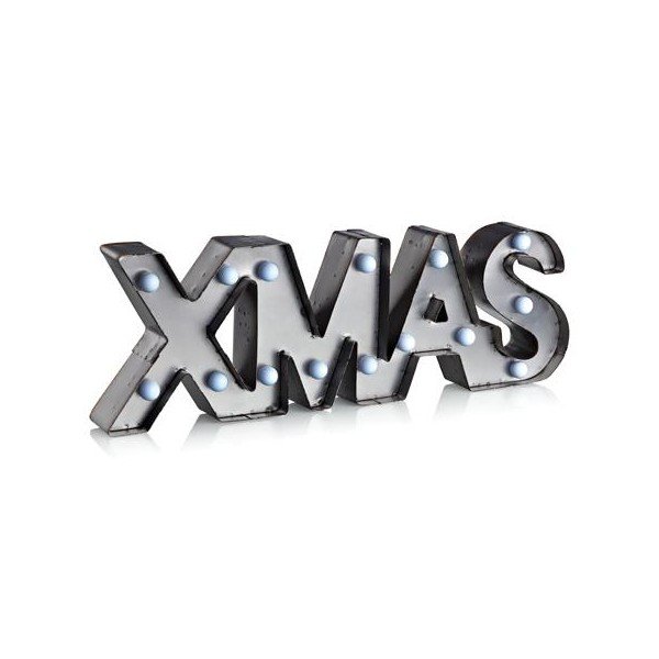 Szara dekoracja świetlna LED Markslöjd Xmas, sł. 47 cm