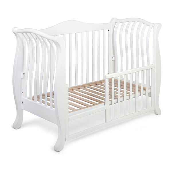 Białe łóżeczko dziecięce YappyKids La:le, 120x60 cm