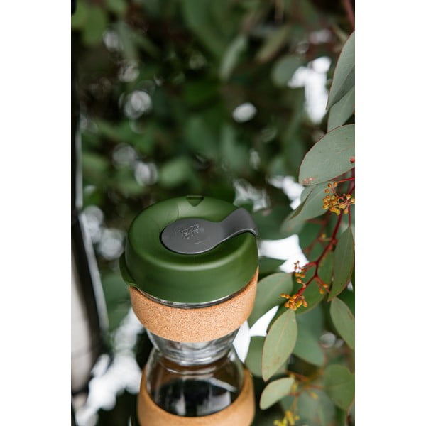Zielony kubek podróżny 454 ml Brew Cork Pine L – KeepCup-image-1