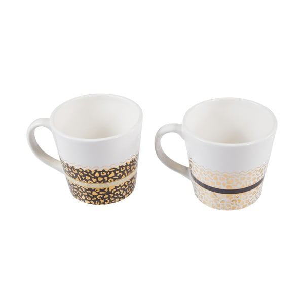 Kamionkowe kubki w biało-złotym kolorze zestaw 2 szt. 300 ml London – Premier Housewares-image-3