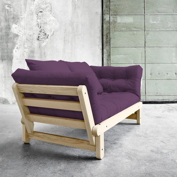 Sofa rozkładana Karup Beat Natural/Purple-image-4