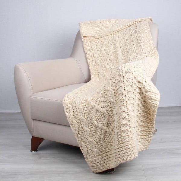 Jasnobeżowa narzuta Homemania Decor Teto, 130x170 cm