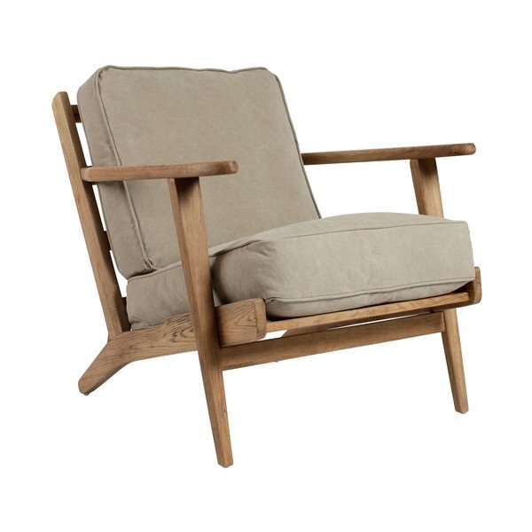 Szary fotel Laureli – Côté Table