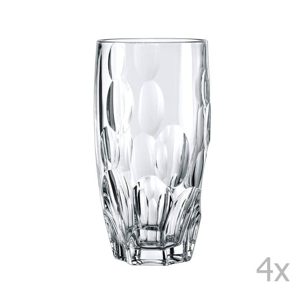 Zestaw 4 wysokich szklanek ze szkła kryształowego Nachtmann Sphere, 385 ml