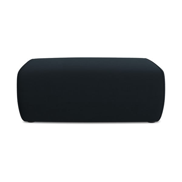 Ciemnoniebieski aksamitny podnóżek Kapua – Makamii