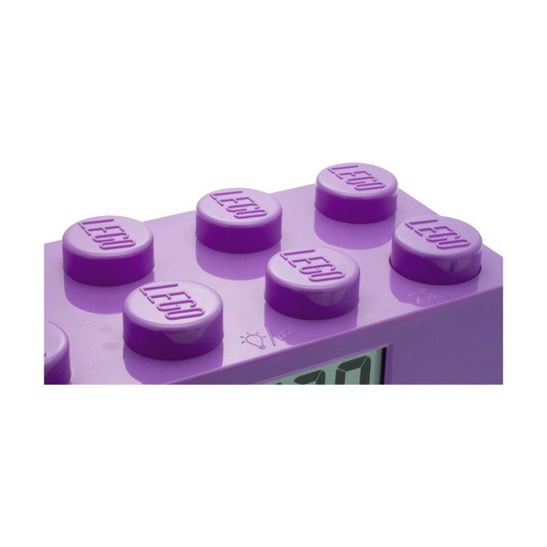 Fioletowy zegar z budzikiem LEGO® Brick-image-1