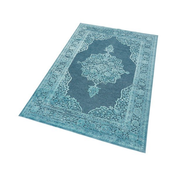 Niebieski dywan z wiskozy Mint Rugs Willow, 120x170 cm-image-3
