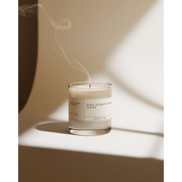 Zapachowa sojowa świeca czas palenia 40 h #67 Mango, Clementine, Sandalwood – Perfumed Prague-image-2