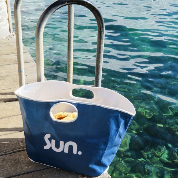 Niebieska torba plażowa Sunnylife Everything Bag-image-1