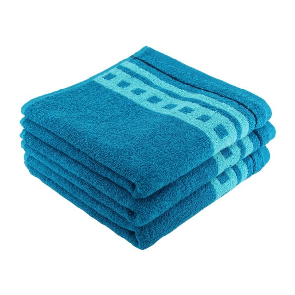 Zestaw 3 ręczników kąpielowych Clay Stream, 50x100 cm