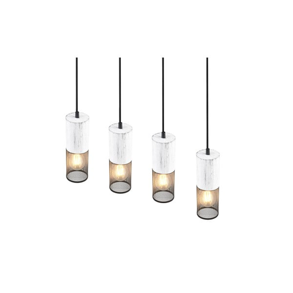 Czarno-biała lampa wisząca Tosh – Trio-image-1