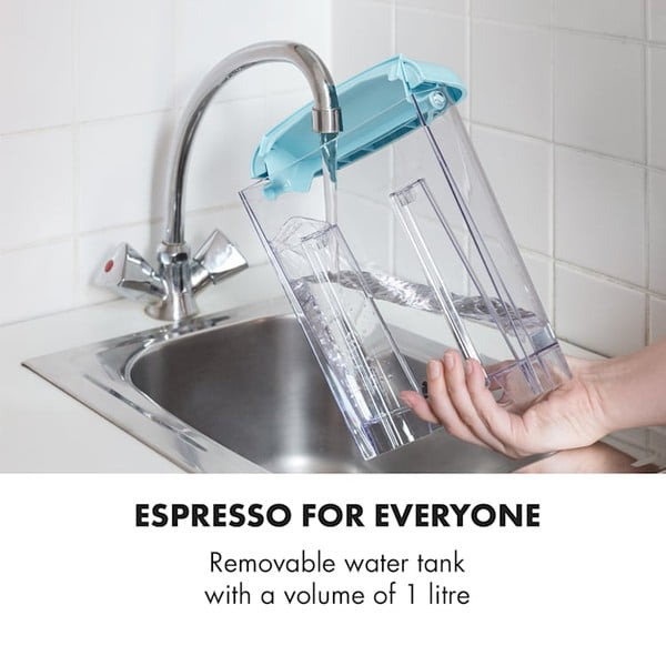 Niebieski ekspres do kawy Klarstein Espressionata Gusto-image-1