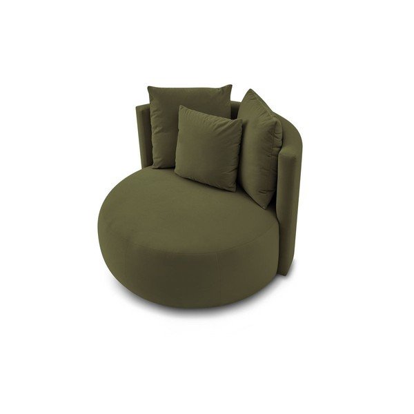 Zielony aksamitny fotel Cesar – Bobochic Paris-image-4