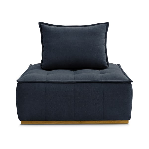 Ciemnoniebieski fotel z tkaniny szenilowej Elisa – Bobochic Paris-image-3