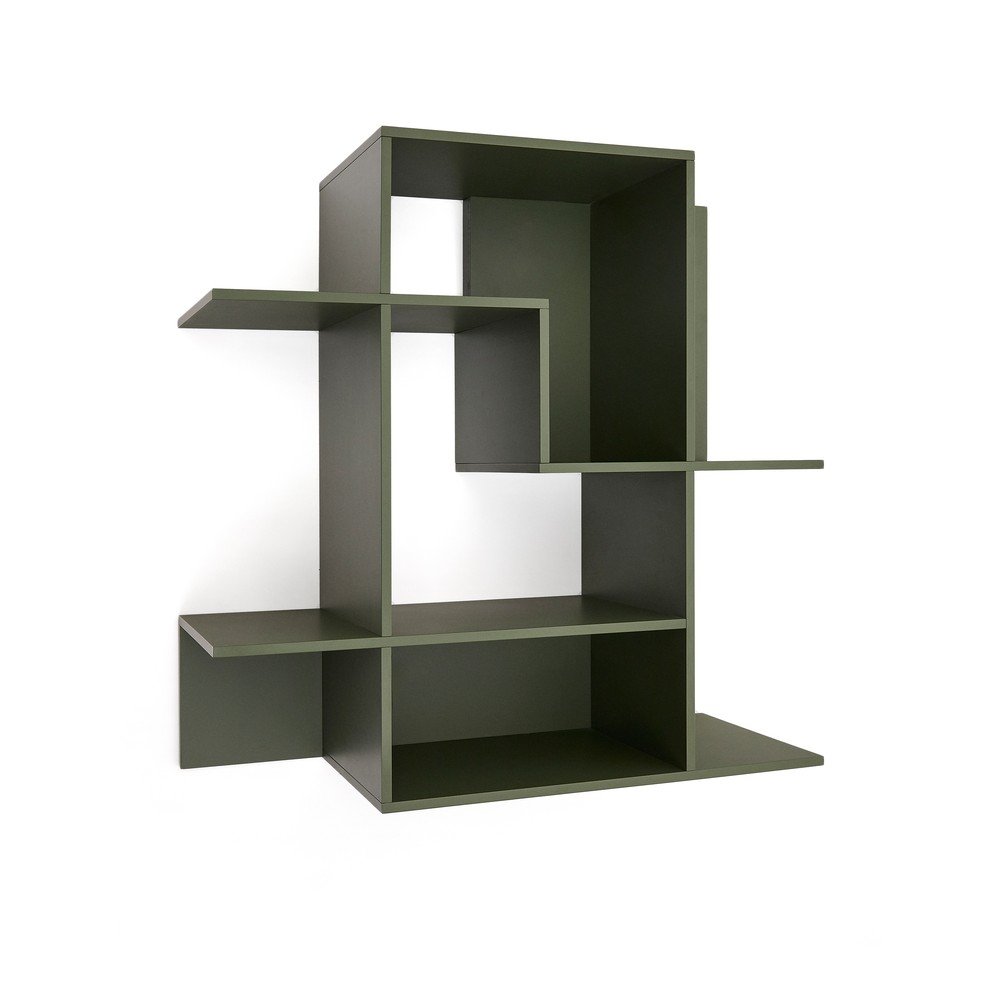 Zielony modułowy system półek 80x80x25 cm Ina – Kave Home