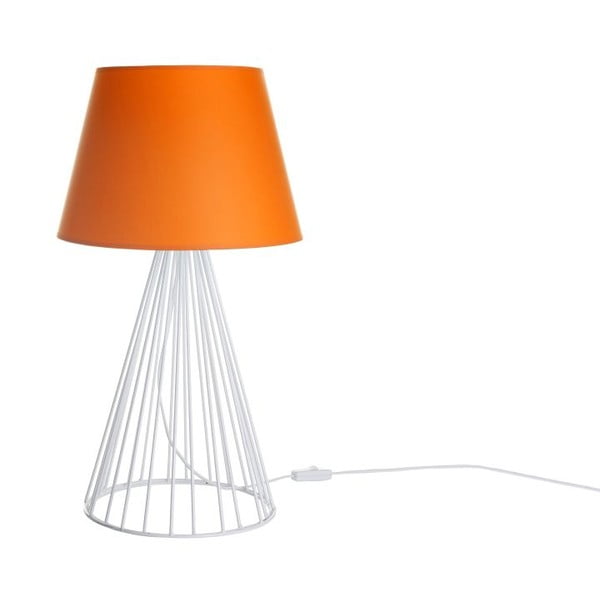 Lampa stołowa Wiry Orange/White
