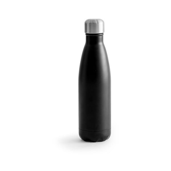 Czarna butelka termiczna ze stali nierdzewnej Sagaform Hot&Cold, 500 ml