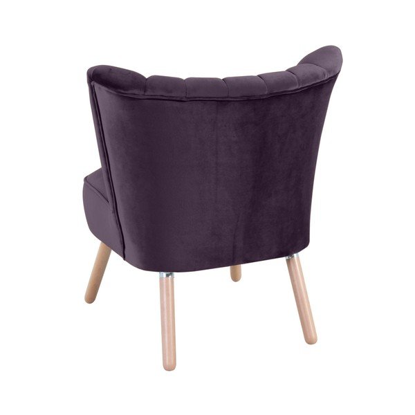 Fioletowy fotel Max Winzer Alessandro Suede-image-2