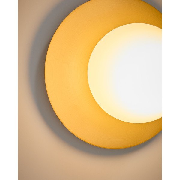 Kinkiet w biało-złotym kolorze ø 25 cm Brisia – Kave Home-image-2