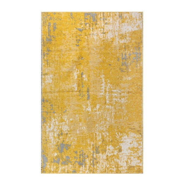 Żółto-szary dywan dwustronny Maylea, 77x150 cm