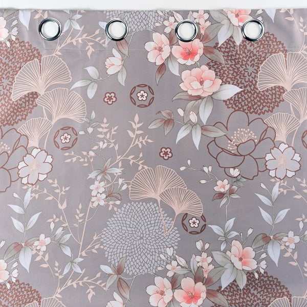 Szara zasłona zaciemniająca z mikrowłókna 135x260 cm Yokahama – douceur d'intérieur-image-4