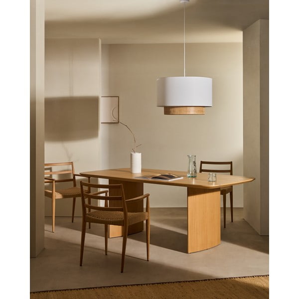 Krzesło z litego drewna dębowego w naturalnym kolorze Fondes – Kave Home-image-1