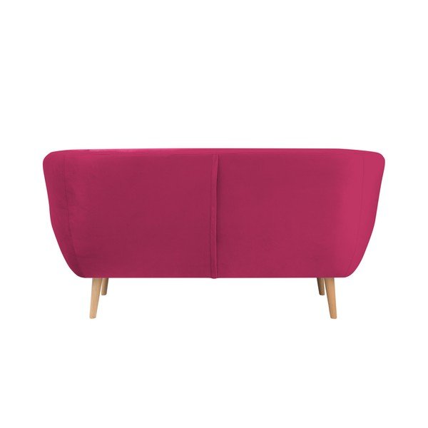 Różowa sofa 2-osobowa Mazzini Sofas Amelie-image-3