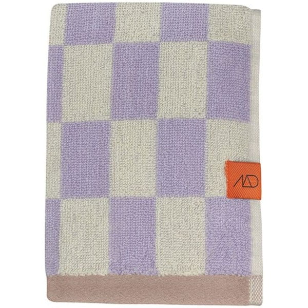 Jasnożółto-fioletowe ręczniki z bawełny organicznej zestaw 2 szt. 40x55 cm Retro – Mette Ditmer Denmark