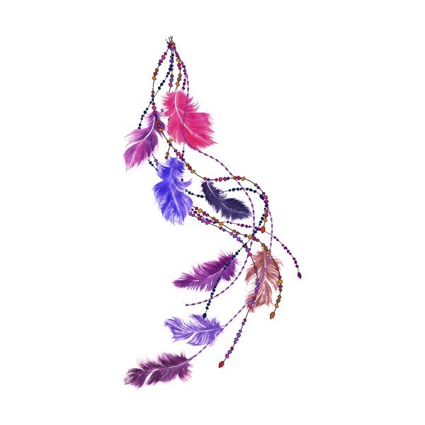 Naklejka Ambiance Boho Feathers-image-3
