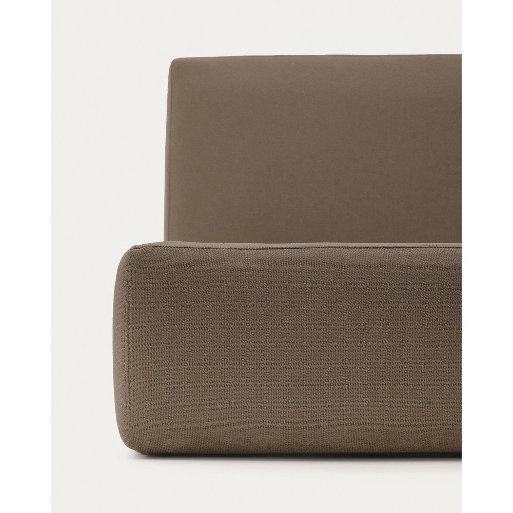 Ceglaste tapicerowane łóżko dwuosobowe bez stelaża 180x200 cm Blok – Kave Home (zdjęcie 6)