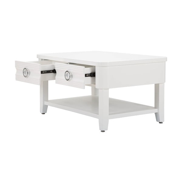 Biały stolik z litego drewna jodłowego 60x90 cm Shine – Mauro Ferretti-image-3