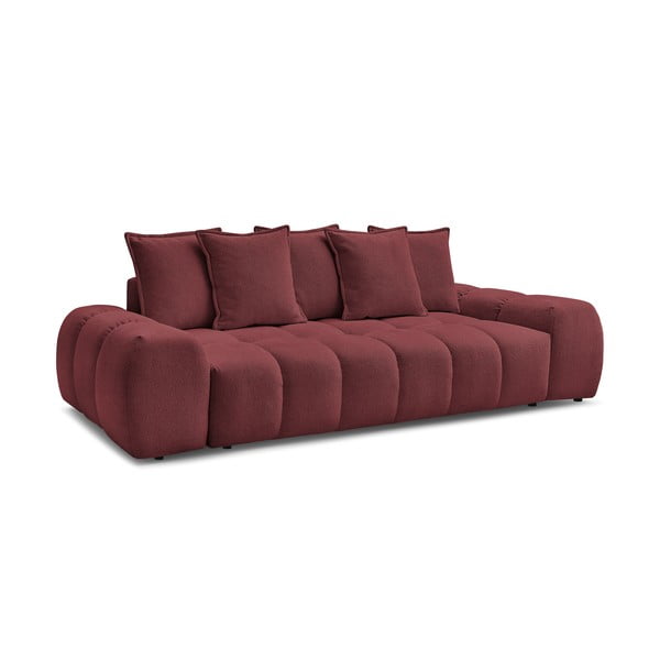 Bordowa sofa z tkaniny szenilowej 278 cm Everest – Bobochic Paris-image-3
