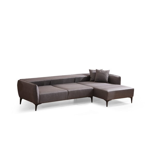 Ciemnoszara sofa narożna Belissimo, narożnik prawy – Balcab Home-image-2