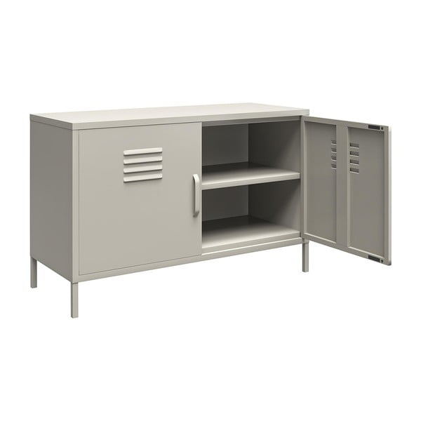 Kremowa metalowa szafka 100x64 cm Bradford – Støraa-image-3