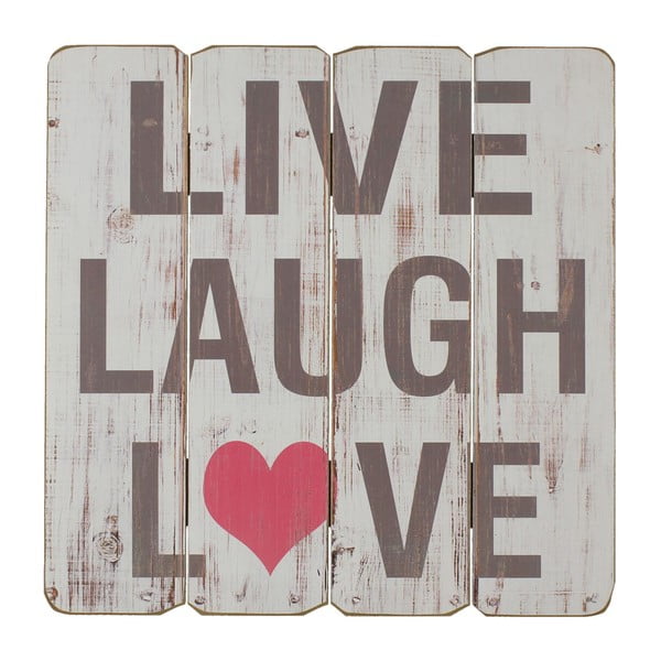 Wisząca tablica dekoracyjna Juliana Home Live Laugh Love