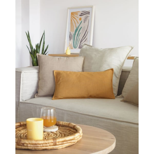 Poszewka na poduszkę z mieszanki lnu 50x30 cm Blok – Kave Home-image-3