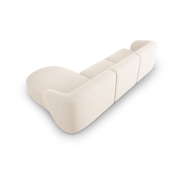 Kremowy narożnik (prawostronny) Shane – Micadoni Home-image-4