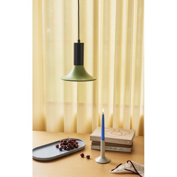 Jasnozielona/ciemnoniebieska metalowa lampa wisząca ze ściemniaczem ø 25 cm Luminary – Hübsch-image-2