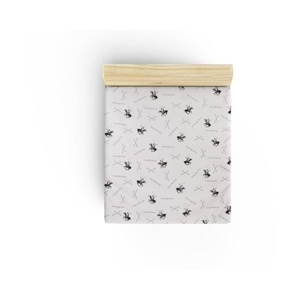 Bawełniane prześcieradło Polo Black, 180 x 240 cm-image-1