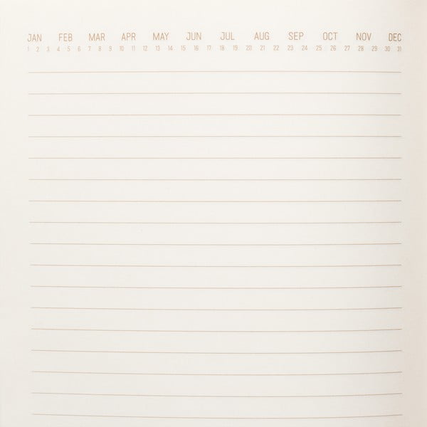 Kalendarz niedatowany w formacie A5 192 str. Bright Terra Cotta – DesignWorks Ink-image-1