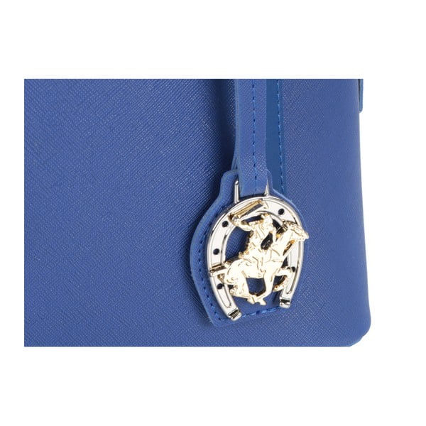 Niebieska torebka ze skóry ekologicznej Beverly Hills Polo Club Dedra-image-4