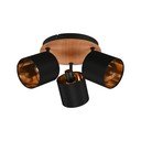 Czarno-naturalna lampa punktowa ø 12 cm Tommy – Reality