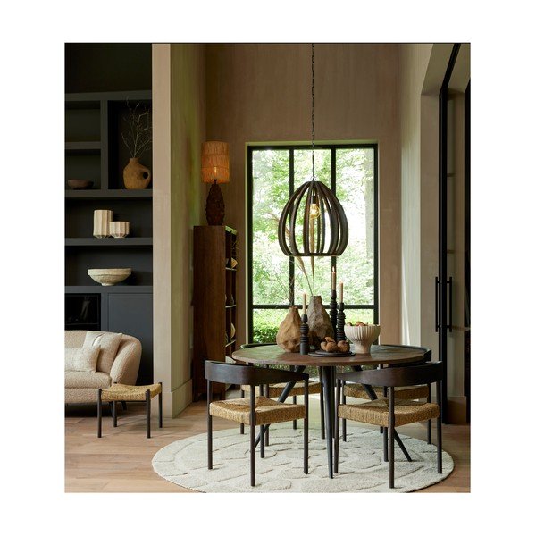 Regał z litego drewna mango 95x190 cm Sondrio – Light & Living-image-3