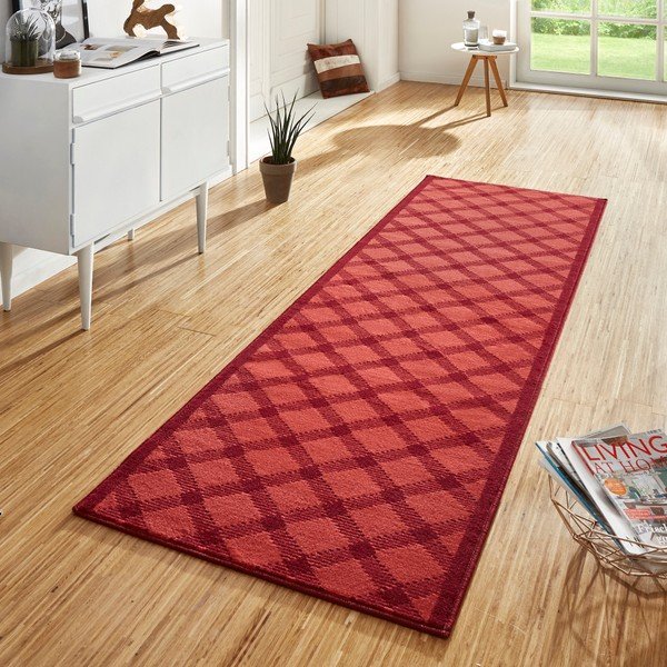 Czerwony chodnik Hanse Home Basic, 80x400 cm-image-1