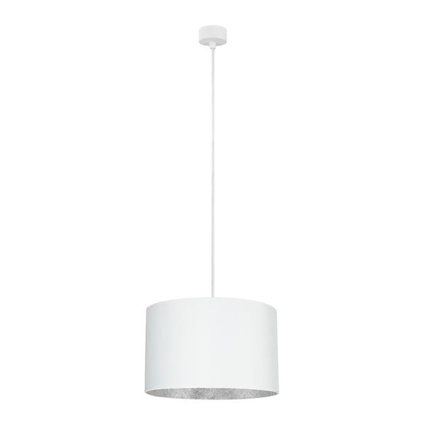 Biała lampa wisząca z wnętrzem w srebrnym kolorze Sotto Luce Mika, ∅ 36 cm